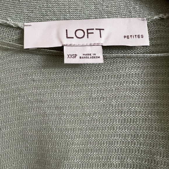 LOFT Petite XXS Linen Blend Cardigan - Picture 4 of 4
